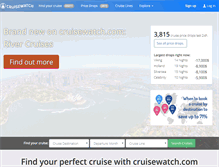 Tablet Screenshot of cruisewatch.com
